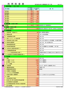 R8.4短期入所料金表のサムネイル